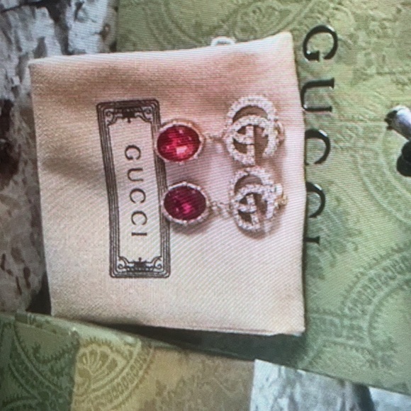 Gucci GG Running Drop Earrings - Picture 3 of 5